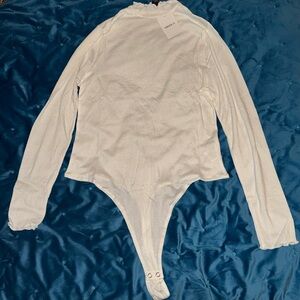 Forever 21 Mock-neck thong body suit